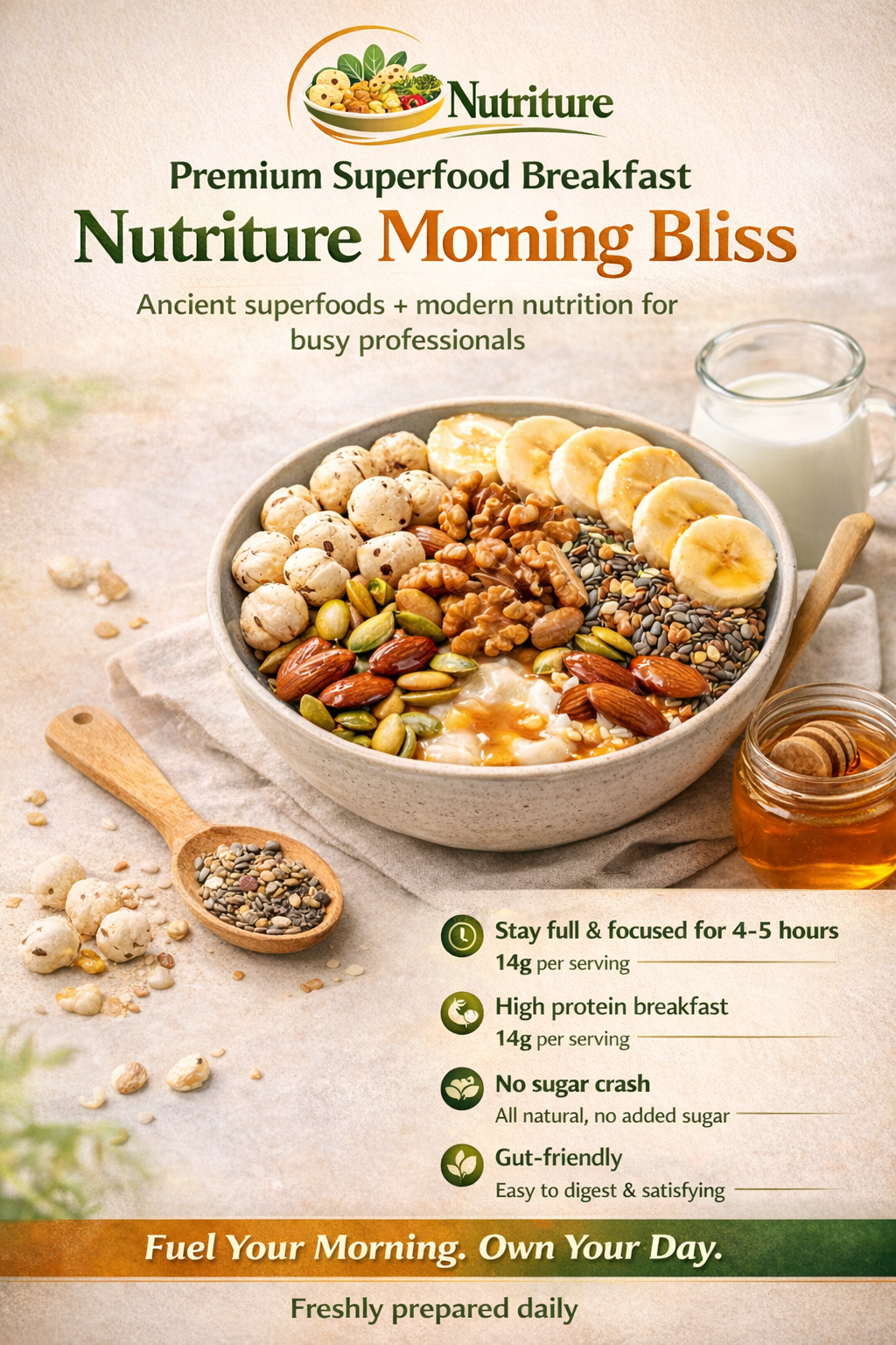 Nutriture Morning Bliss Superfood Breakfast Bowl
